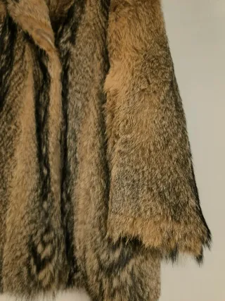 Abrigo de piel de zorro