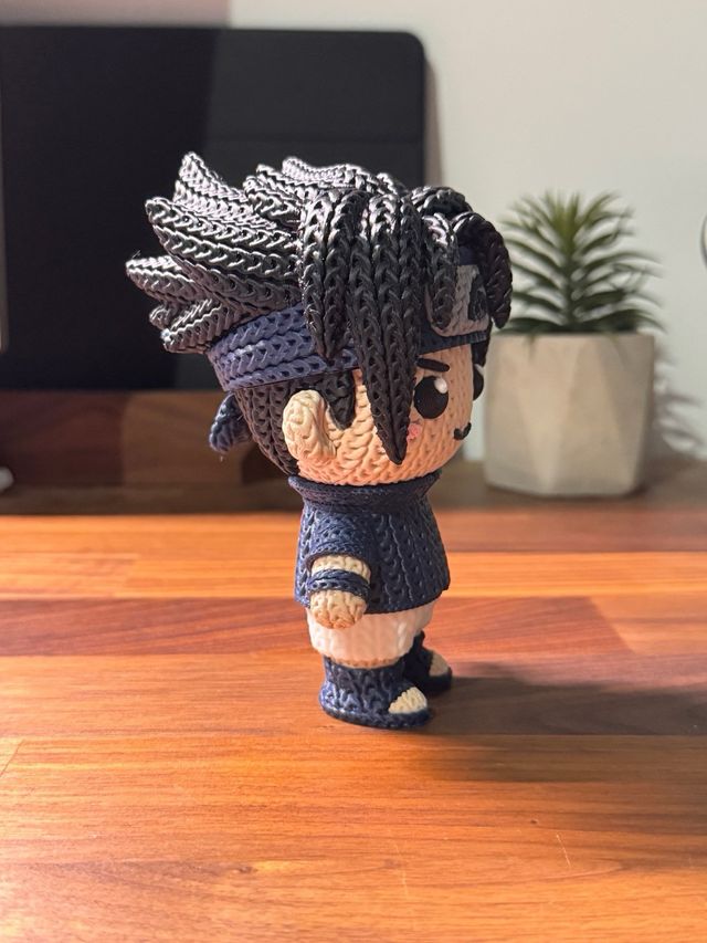 Figure Sasuke Uchiha - Naruto - Crochet style
