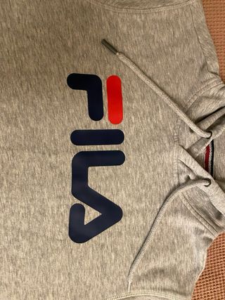 Sudadera Fila Gris Logo