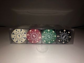 Set 100 fichas póker Aquamarine Games