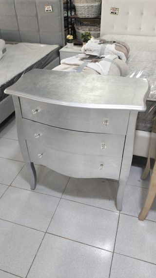 Cassettiera in argento con 3 cassetti