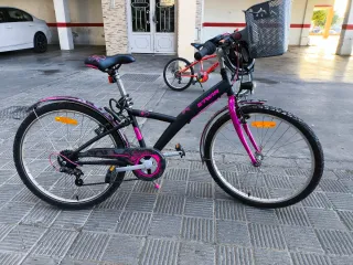 Bicicleta Decathlon BTWIN Popli 500 rosa
