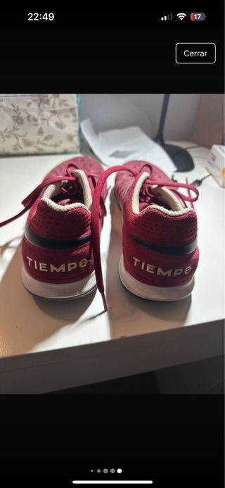 Botas de fútbol sala Nike Tiempo Rojas