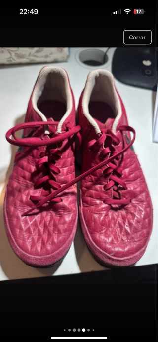 Botas de fútbol sala Nike Tiempo Rojas