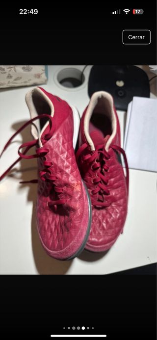 Botas de fútbol sala Nike Tiempo Rojas