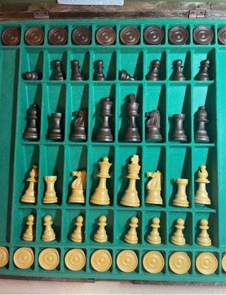 Scacchi Dama Vintage - Scatola Giochi