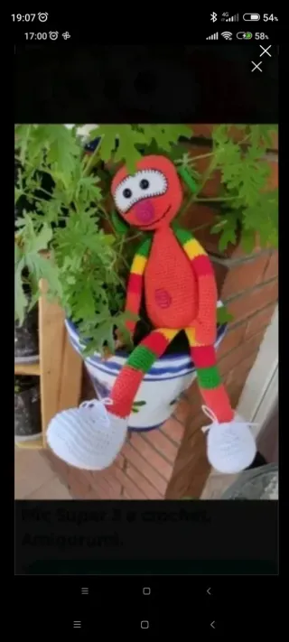 Muñeco Mic Super 3 crochet