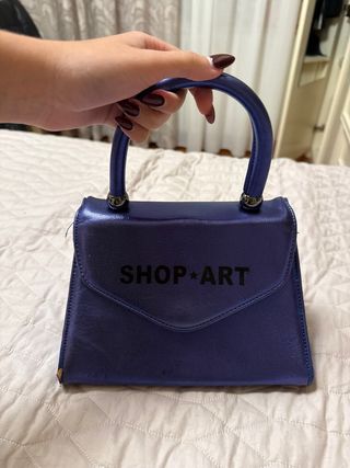 Borsa SHOP ART blu