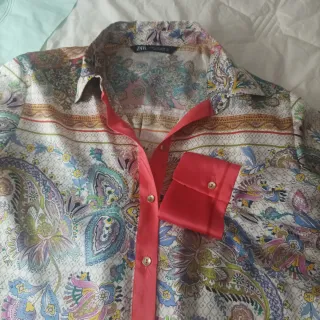 Camisa Zara Estampada Talla M