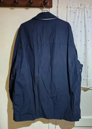 Chaqueta impermeable vintage azul marino