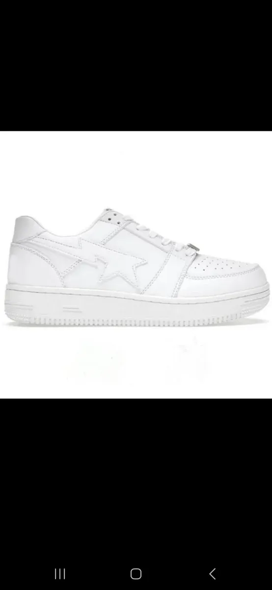 Zapatillas BAPE BAPESTA Blanco y Negro