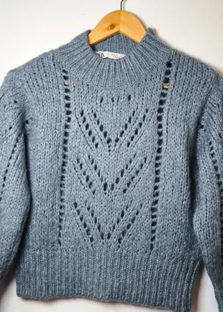 Jersey Zara Azul Talla S