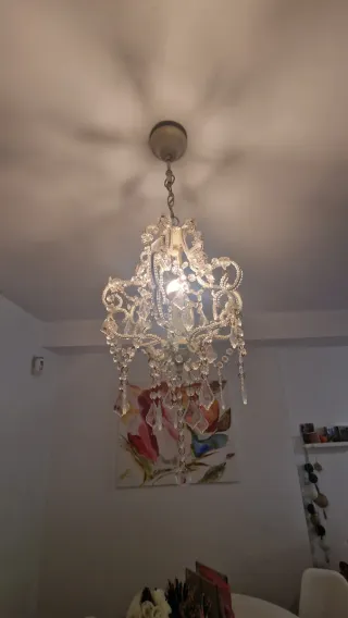 Lámpara de cristal colgante