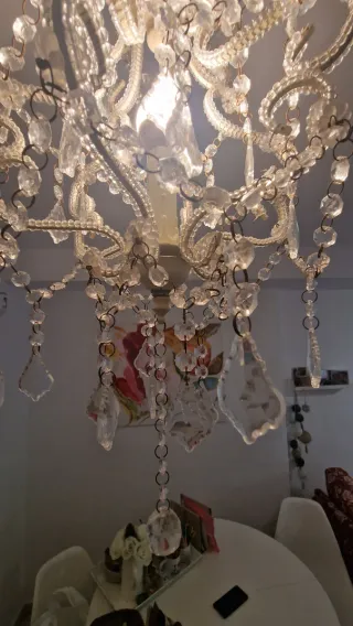 Lámpara de cristal colgante