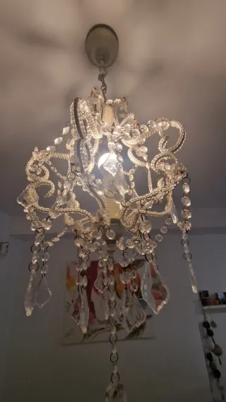Lámpara de cristal colgante