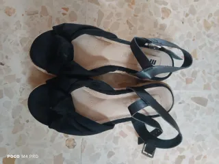 Sandalias Mustang Negras Mujer