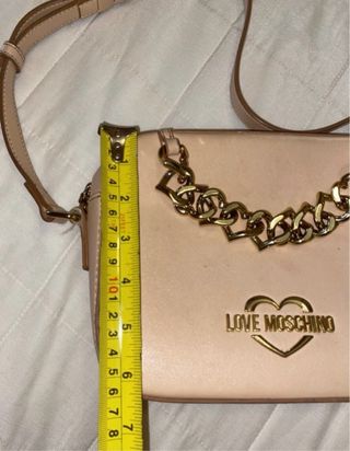 Borsa Love Moschino Albicocca Catena Oro