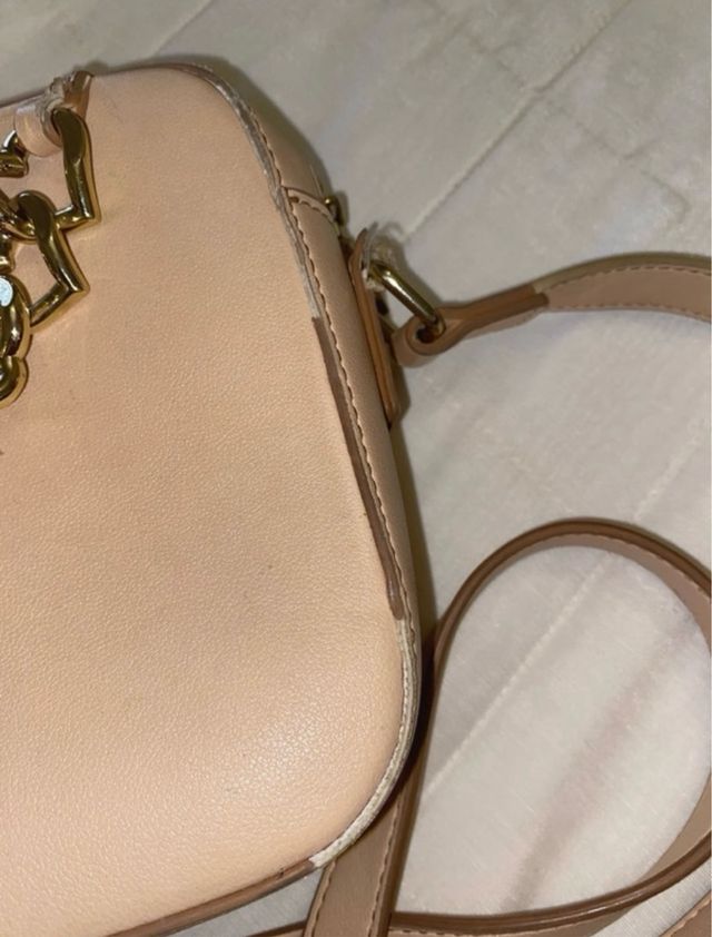 Borsa Love Moschino Albicocca Catena Oro