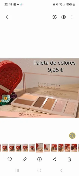 Paleta de sombras Revolution