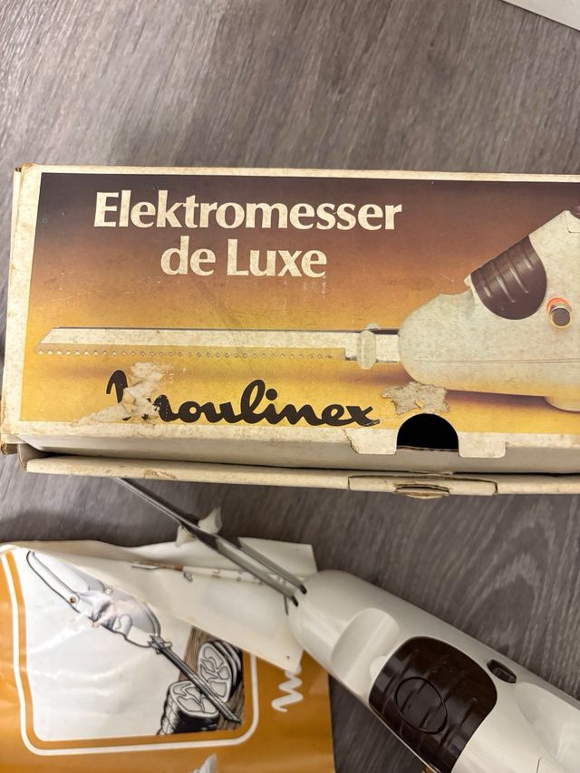 Cuchillo Eléctrico Moulinex De Luxe Vintage