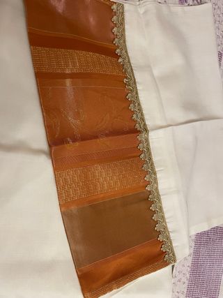 Completo letto matrimoniale panna oro e rame