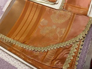 Completo letto matrimoniale panna oro e rame