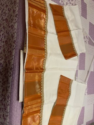 Completo letto matrimoniale panna oro e rame