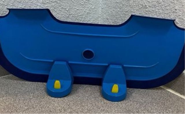 Reductor de bañera azul