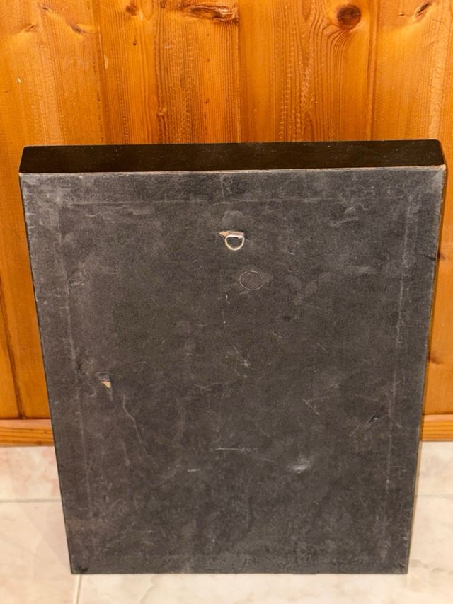 Cuadro mixto con collage y con retrato