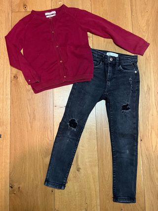 Conjunto Zara niña chaqueta y pantalón 6 años