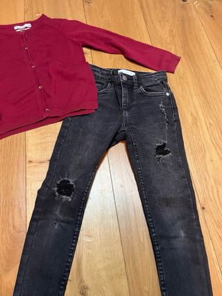 Conjunto Zara niña chaqueta y pantalón 6 años