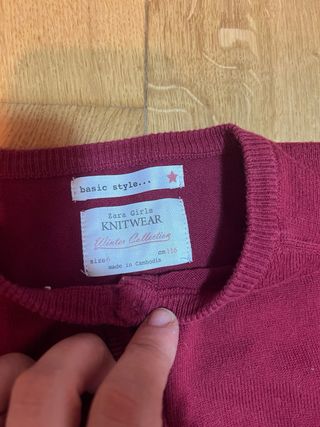 Conjunto Zara niña chaqueta y pantalón 6 años