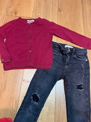 Conjunto Zara niña chaqueta y pantalón 6 años
