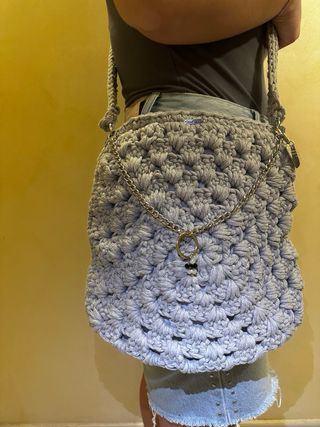 Borsa fatta a mano lilla 