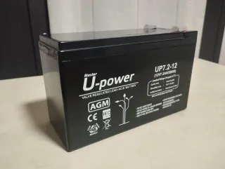 Batería U-power 12V 7.2Ah AGM Recargable