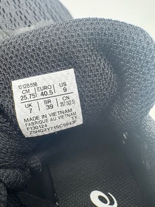 Zapatillas Asics GT800 Talla 40.5 Negras