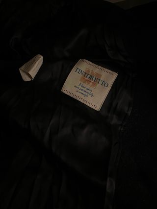 Abrigo Negro Tintoretto talla 38  