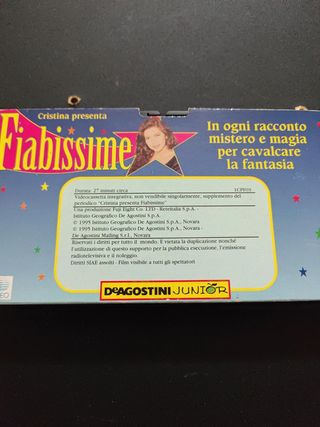 VHS Fiabissime Pinocchio DeAgostini Junior 1995