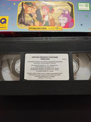 VHS Fiabissime Pinocchio DeAgostini Junior 1995