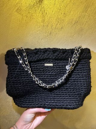 Borsa fatta a mano nera