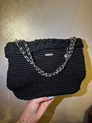 Borsa fatta a mano nera