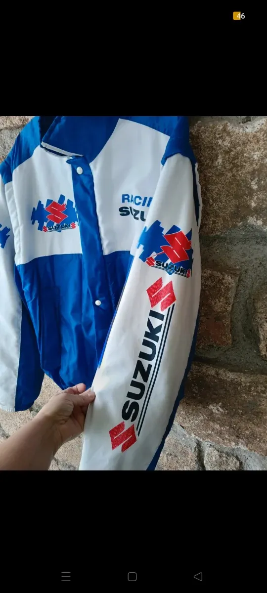 Cazadora Suzuki Racing Azul y Blanca