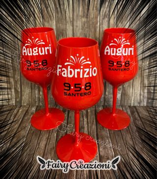 Bottiglia e Bicchieri Auguri Santero 2025