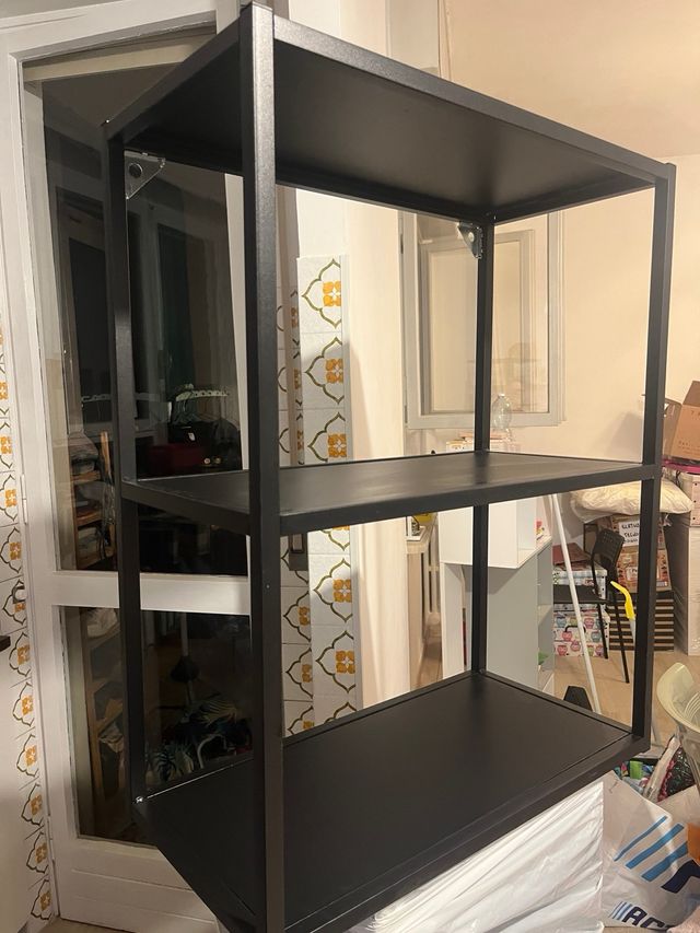 Scaffale metallo nero Ikea