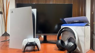 PS5 DIGITAL + MONITOR SAMSUNG 4k + PULSE 3D