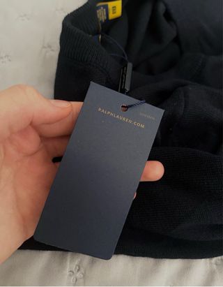 Polo Ralph Lauren suéter azul oscuro vintage
