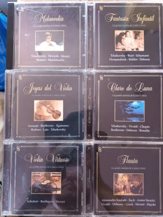  CDs Música Clásica: Melancolía, Flauta...