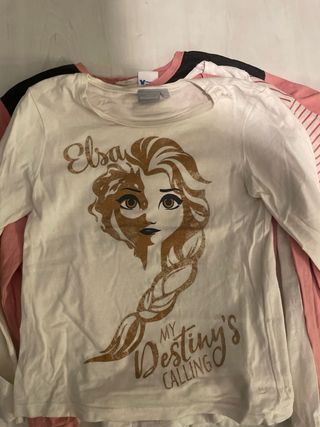 Lote 5 Camisetas Niña 7/8 años (128 cm)