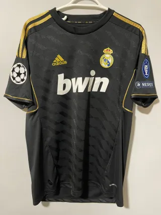 Camiseta Real Madrid 2011-12 Adidas Negra Dorada