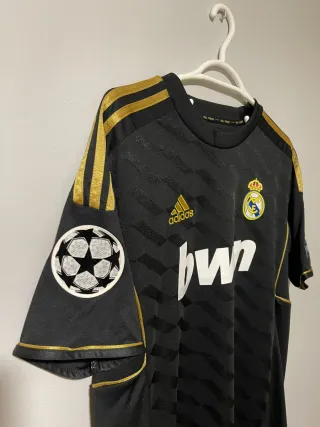 Camiseta Real Madrid 2011-12 Adidas Negra Dorada